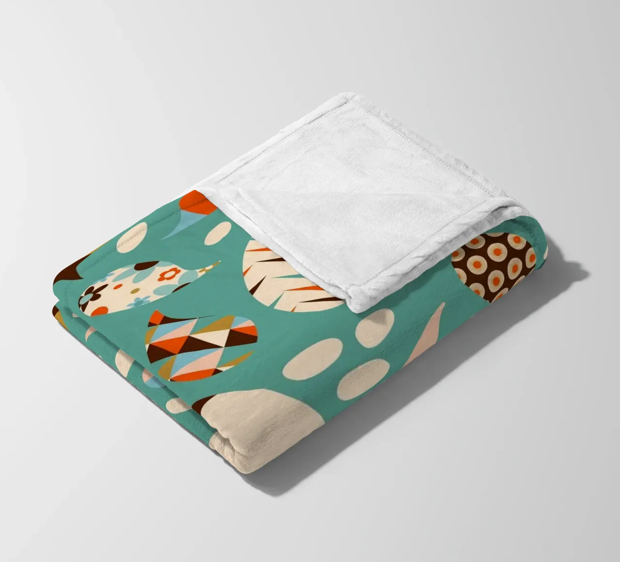Retro Patchwork Paisley - Mitte des Jahrhunderts Modern Boho Fleecedecke von susanacosta