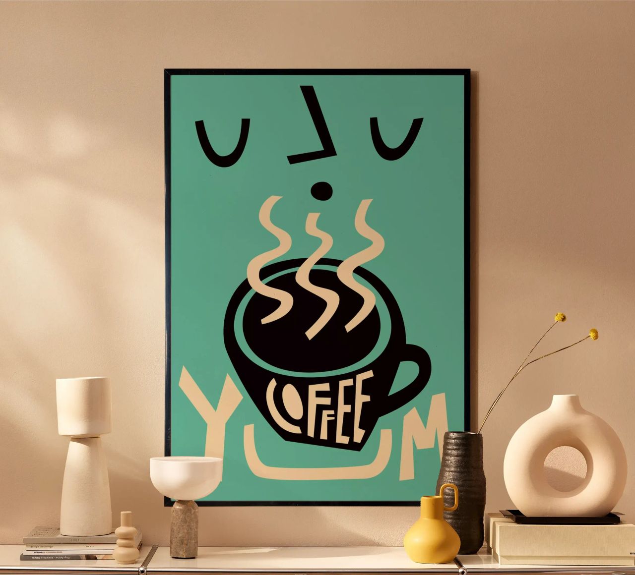 Yum Coffee poster by Fox & Velvet