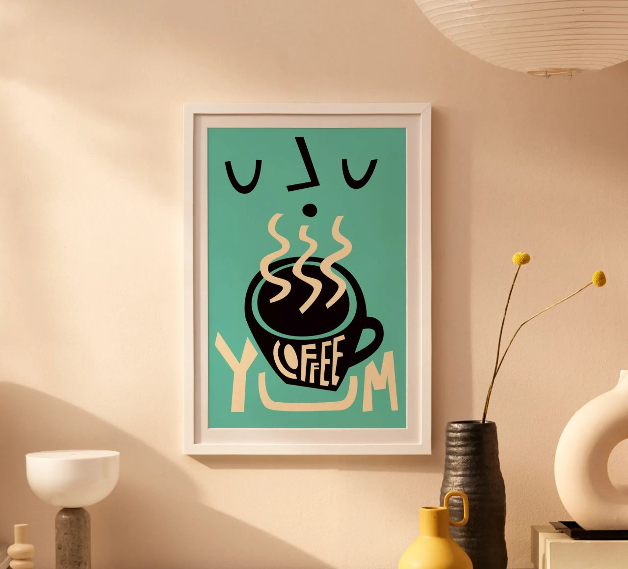 Yum Coffee poster by Fox & Velvet