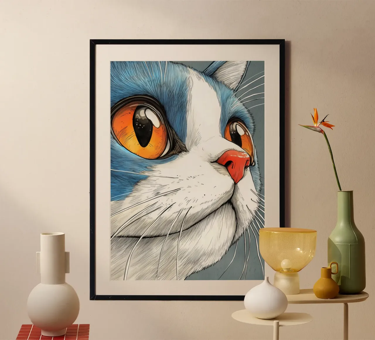 Arte animal Cat Lily hahnemühle de Justyna Jaszke JBJart