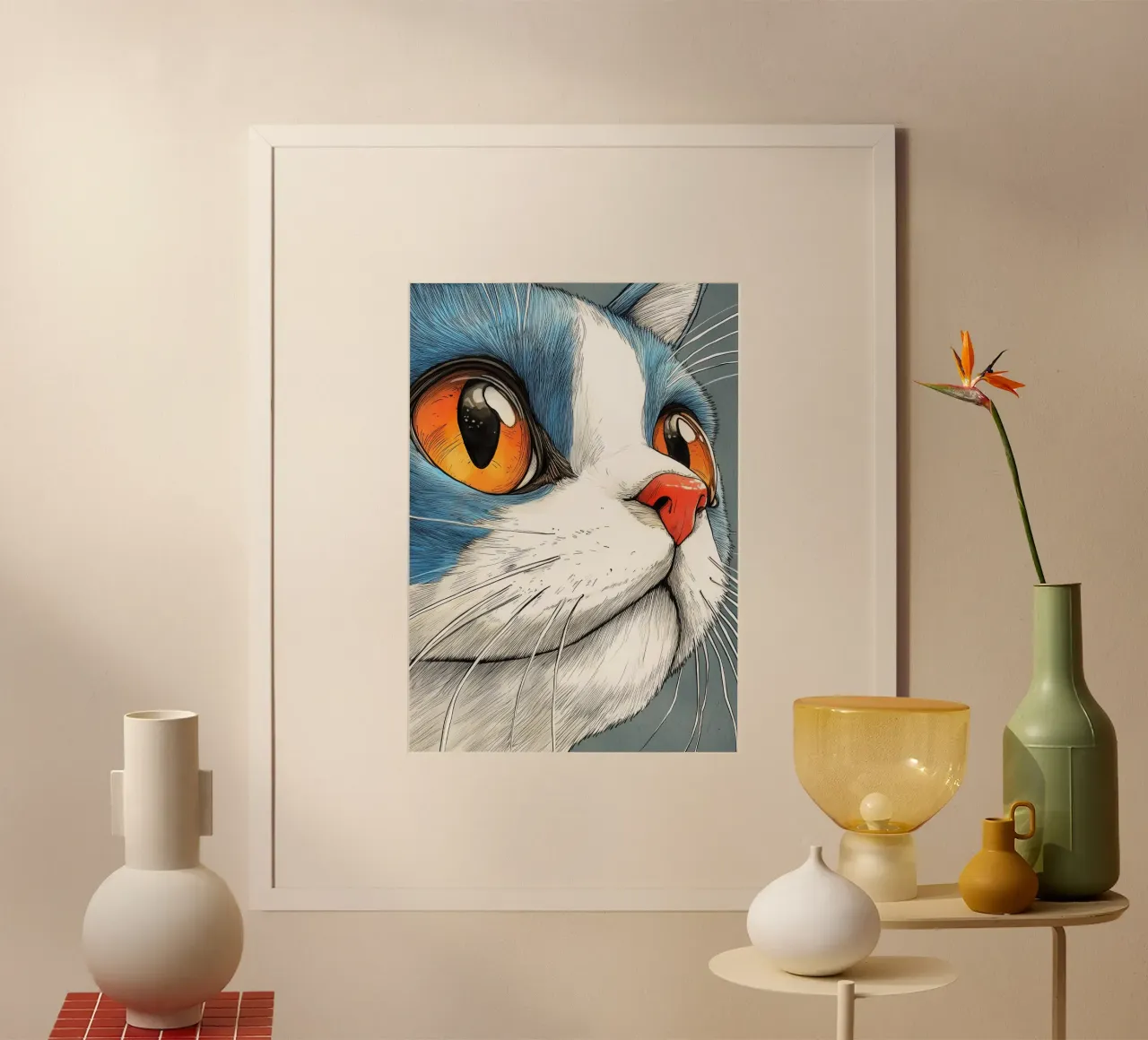 Arte animal Cat Lily hahnemühle de Justyna Jaszke JBJart