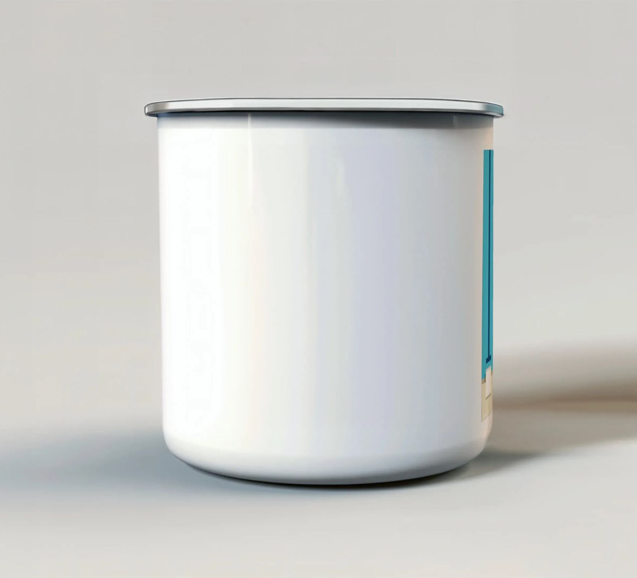 Vue aérienne d'une piscine mug en émail de mazzihanq