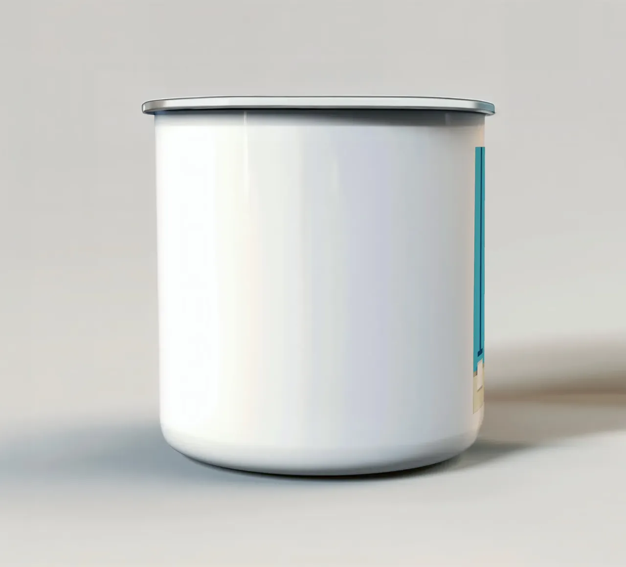 Luftaufnahme eines Schwimmbads Emaille Tasse von mazzihanq