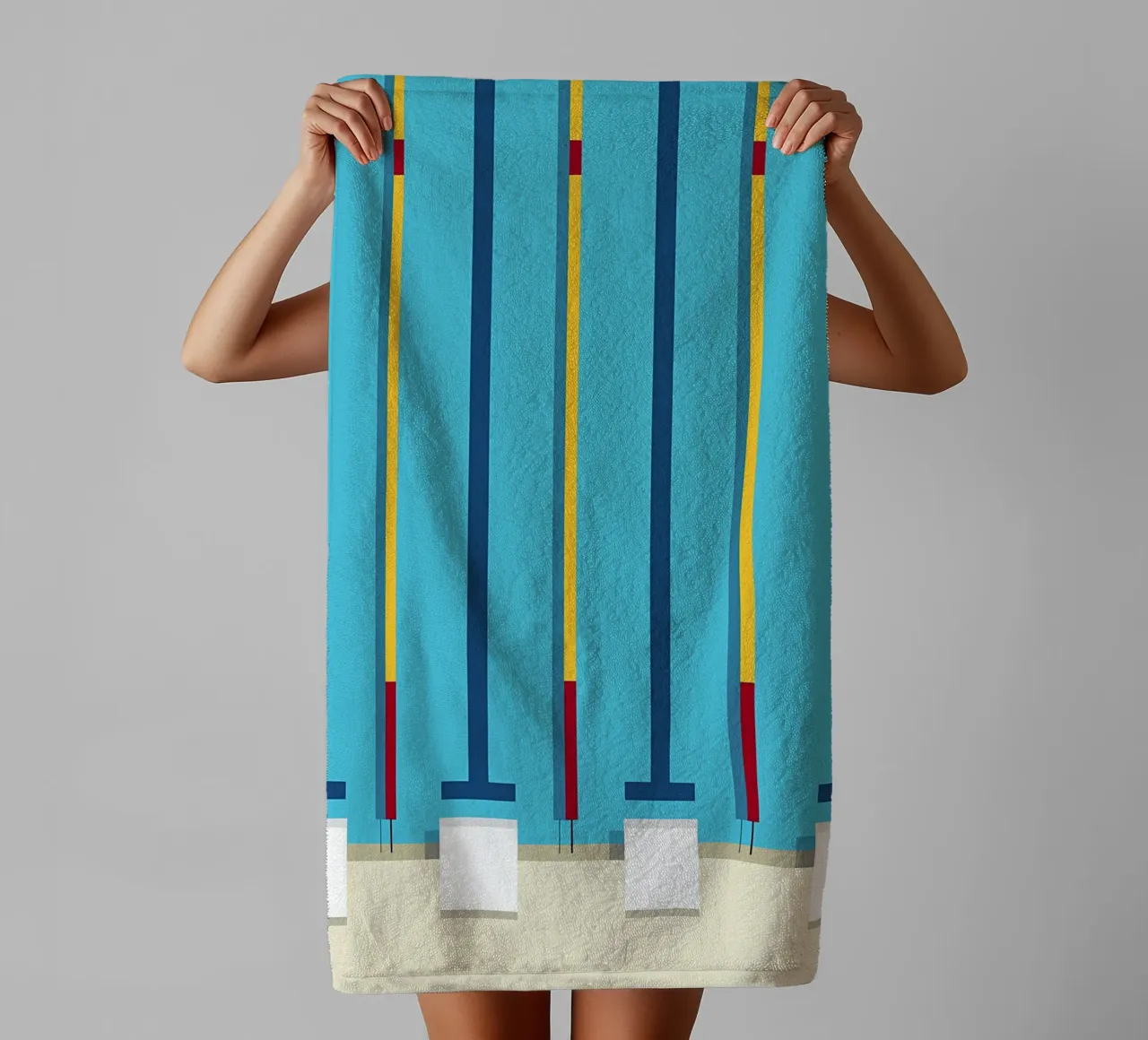 Vue aérienne d'une piscine serviette de bain de mazzihanq