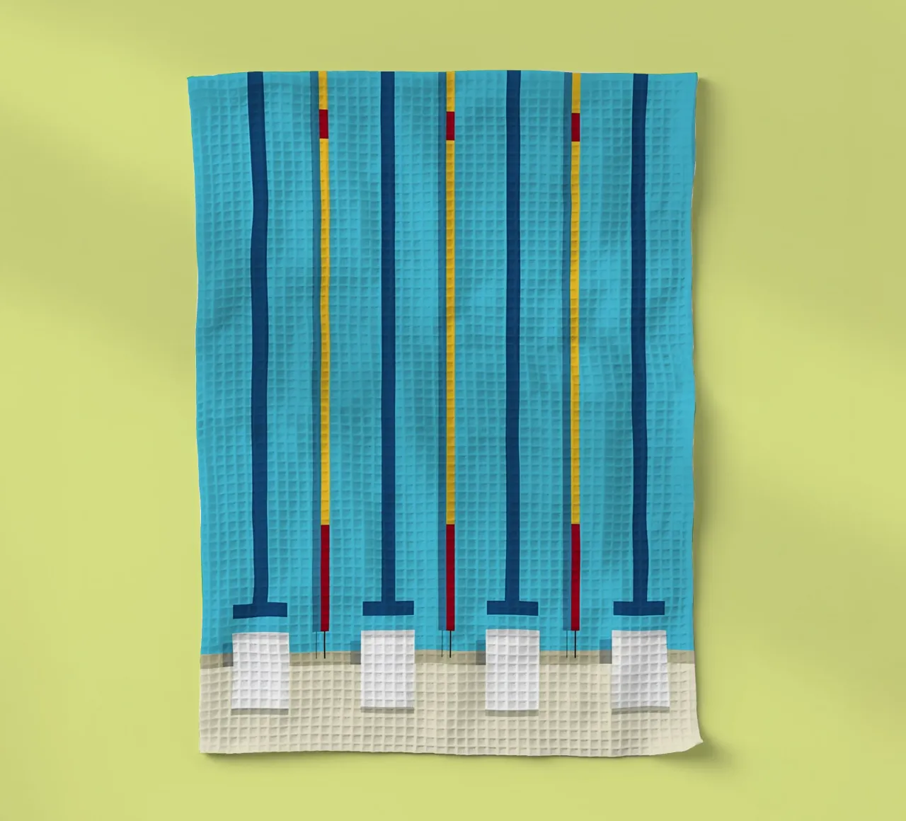 Vue aérienne d'une piscine torchon de mazzihanq