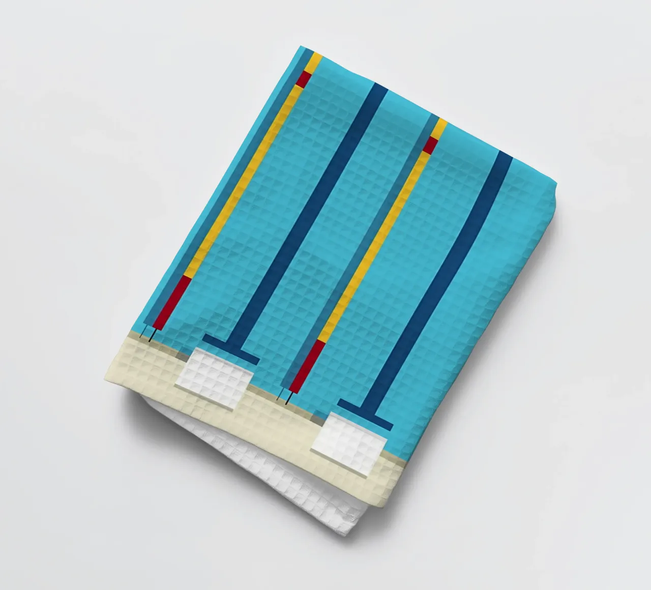 Vue aérienne d'une piscine torchon de mazzihanq