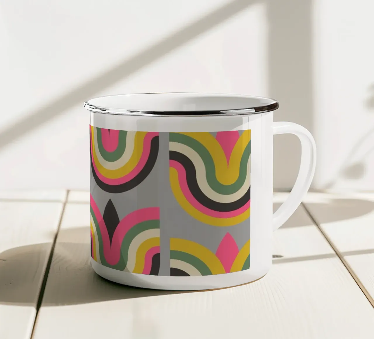 Flower Power tazza in smalto da susanapaz