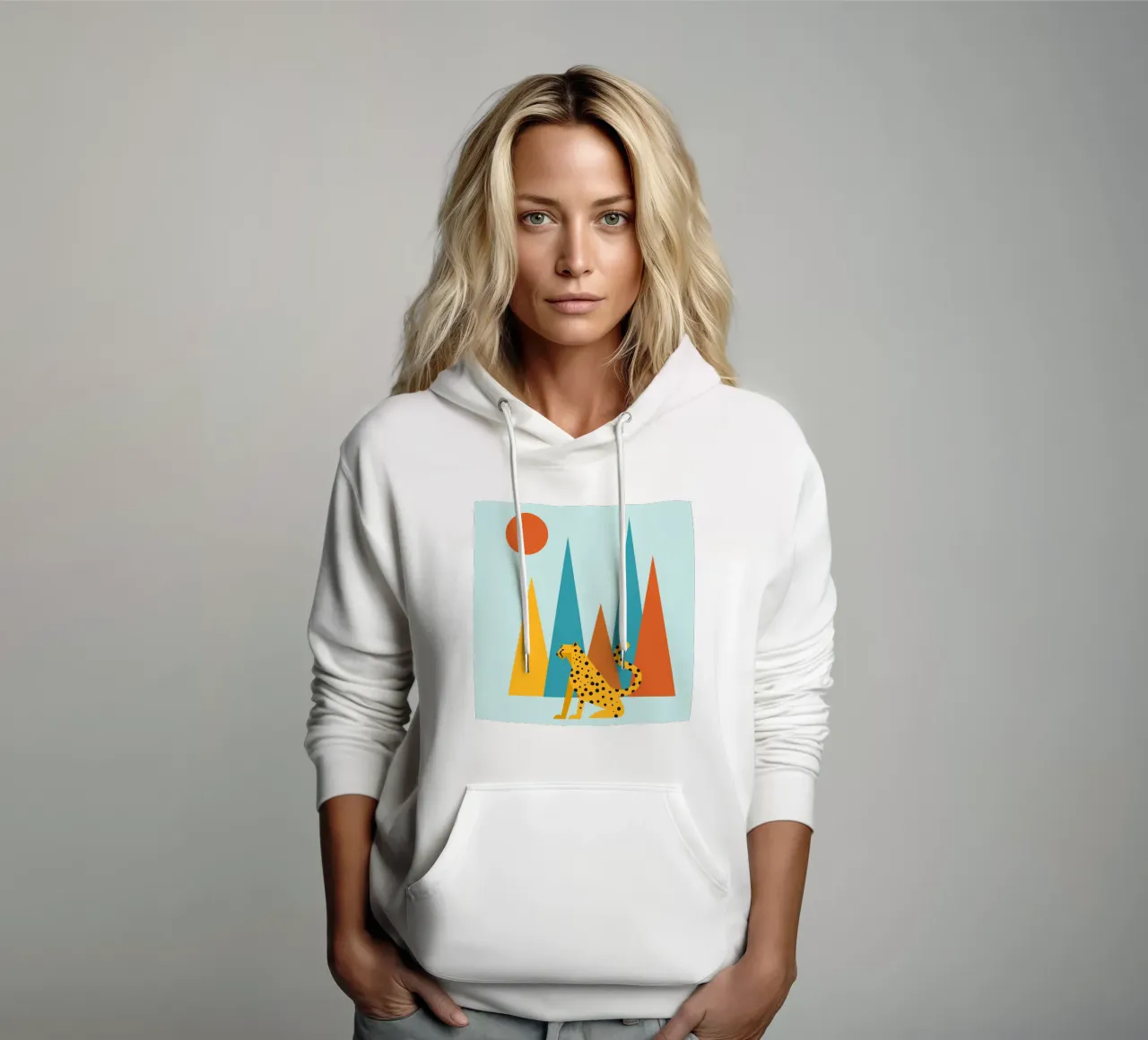 Cheetah in the Wild felpa con cappuccio da Dharma