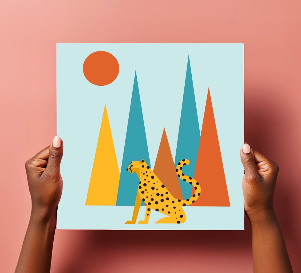 Cheetah in the Wild Stickerbogen von Dharma