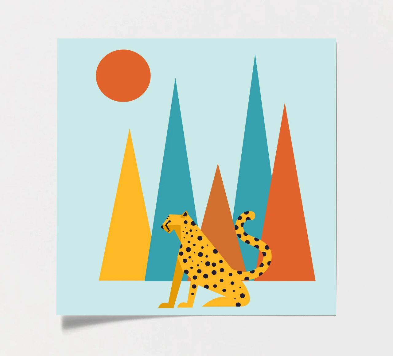 Cheetah in the Wild Stickerbogen von Dharma