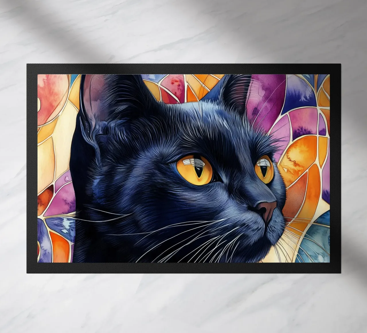 Gatto nero Rocky zerbino da Justyna Jaszke JBJart