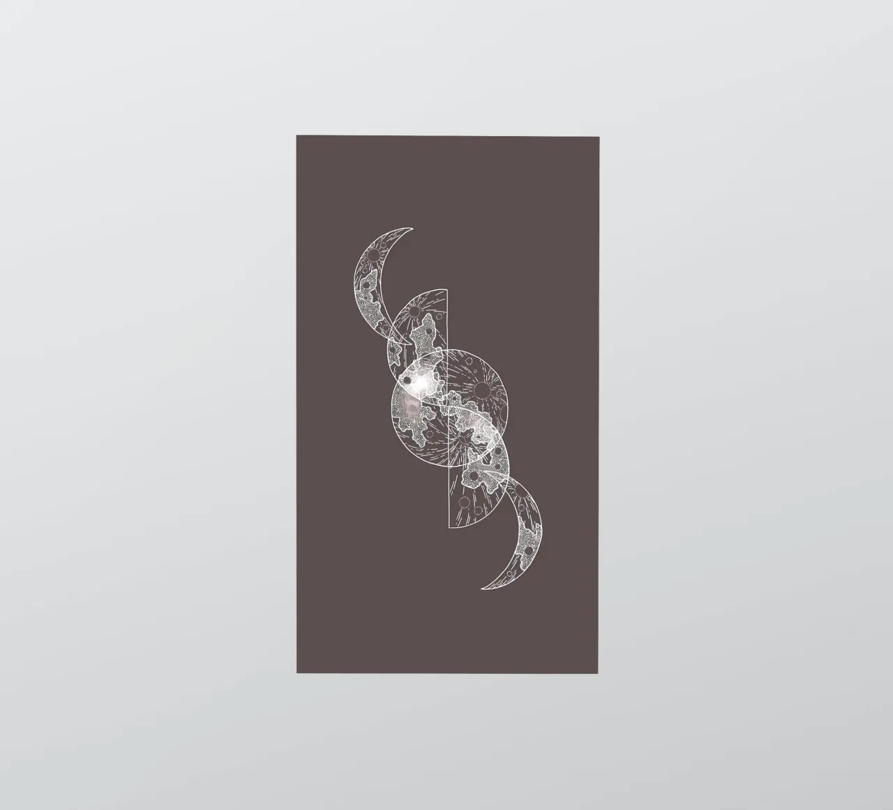 minimalistische kunst sticker van mitaco
