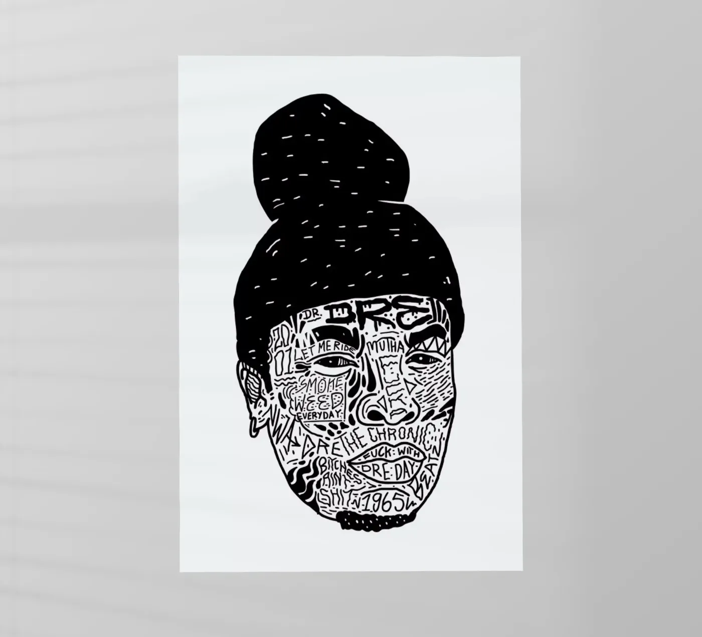 Dr.Dre pellicola backlit da Nick Cocozza