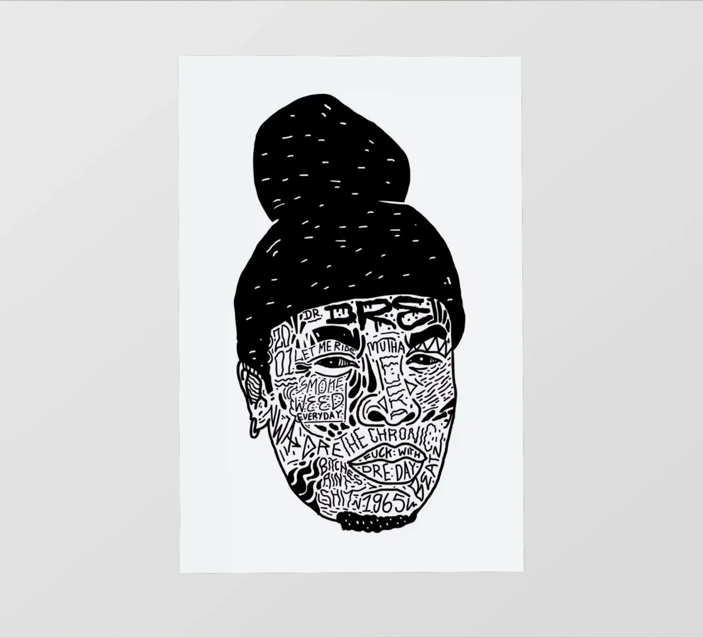 Dr.Dre pellicola backlit da Nick Cocozza