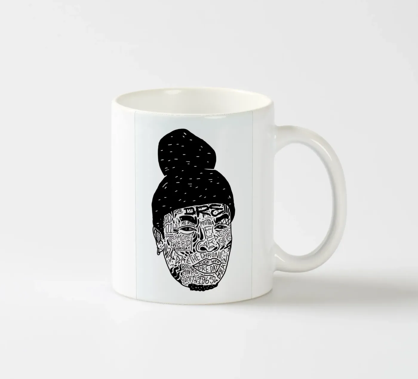 Dr.Dre ceramic mug by Nick Cocozza