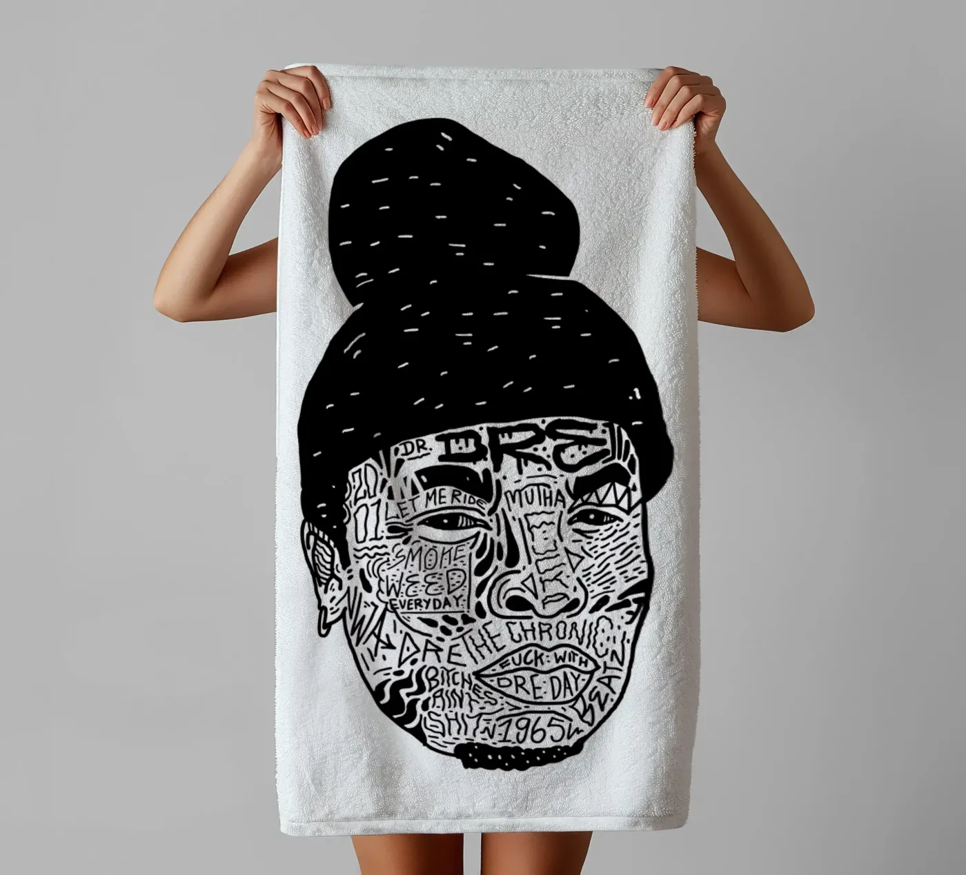 Dr.Dre towel by Nick Cocozza