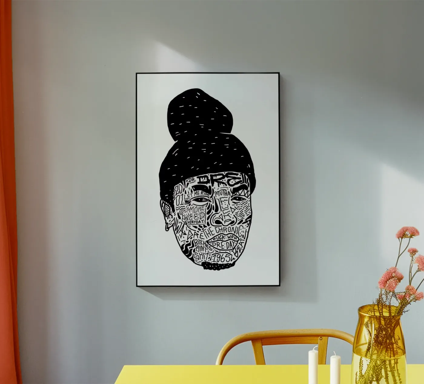 Dr.Dre acrylic glass by Nick Cocozza
