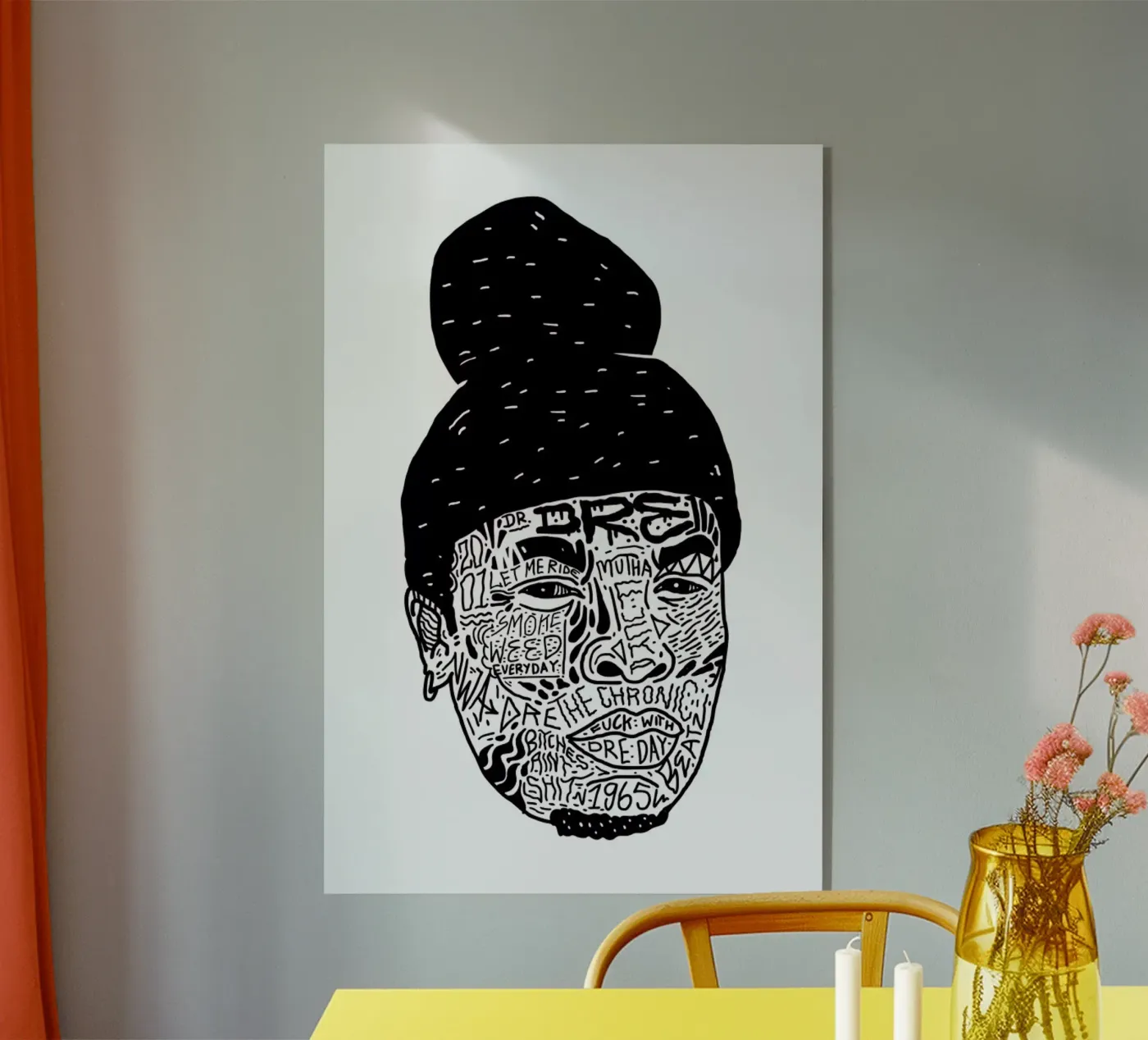 Dr.Dre acrylic glass by Nick Cocozza