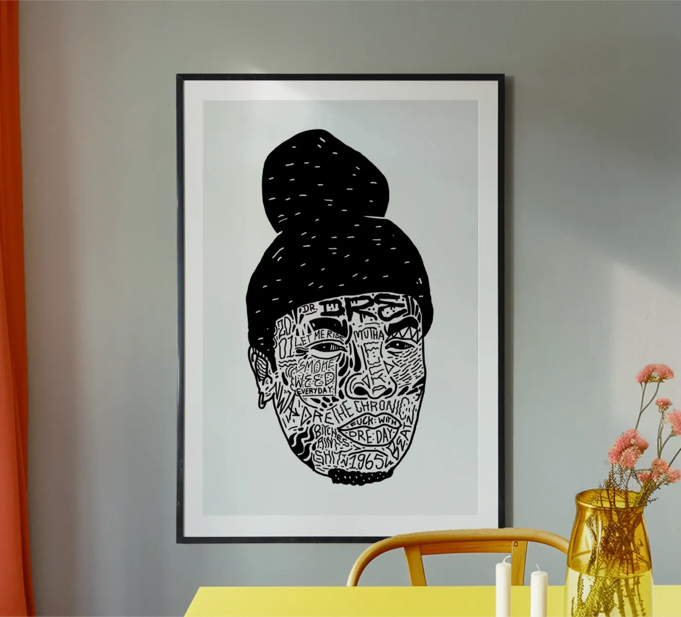 Dr.Dre poster van Nick Cocozza