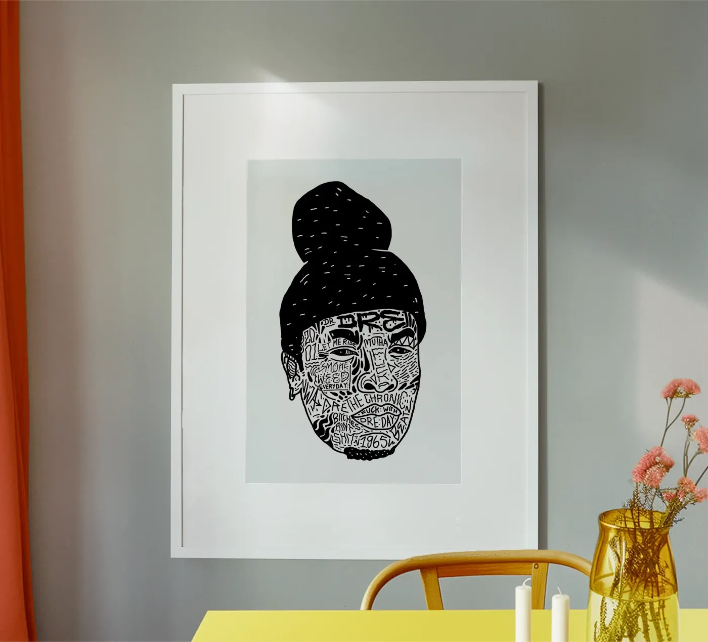 Dr.Dre poster van Nick Cocozza