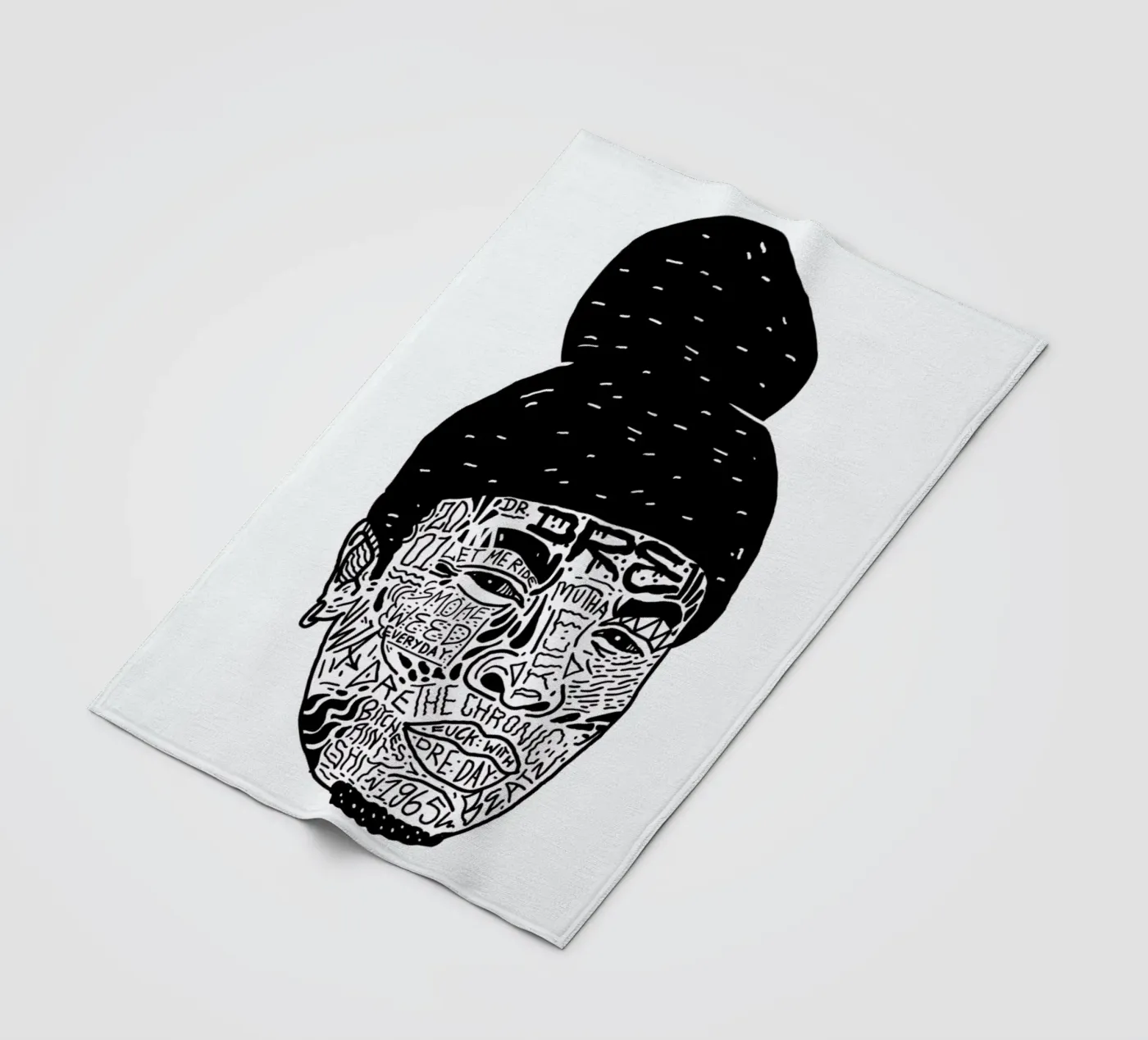 Dr.Dre Fleecedecke von Nick Cocozza