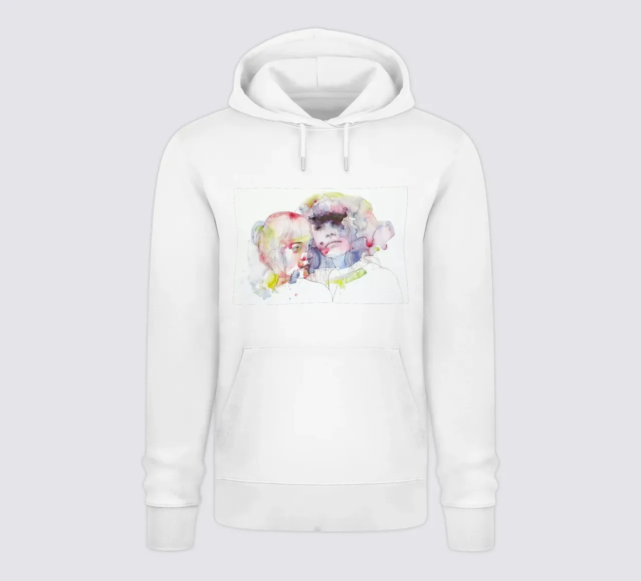 Looking for You on My Color Wave felpa con cappuccio da agnes-cecile