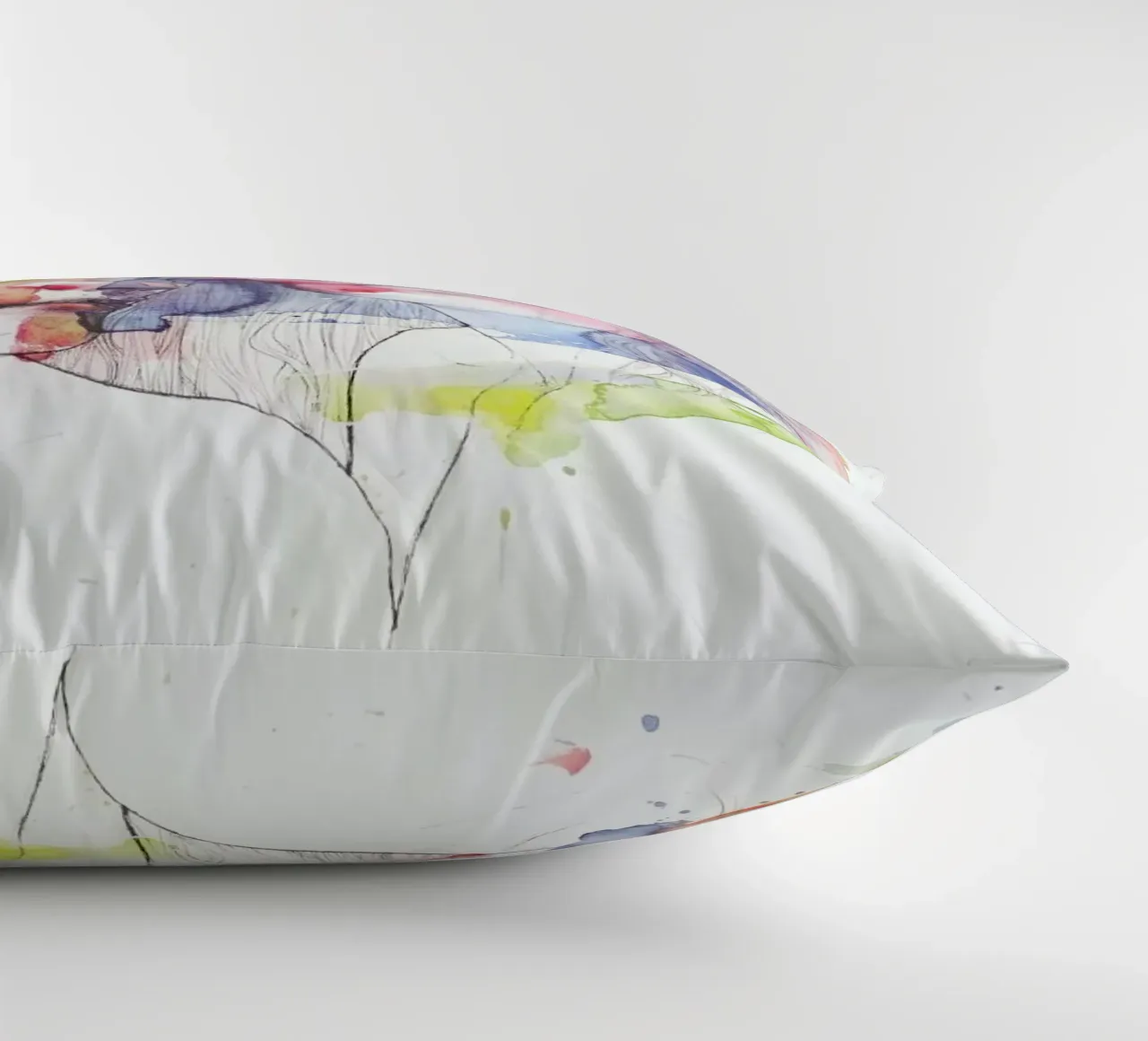 Looking for You on My Color Wave decorative cushion by agnes-cecile