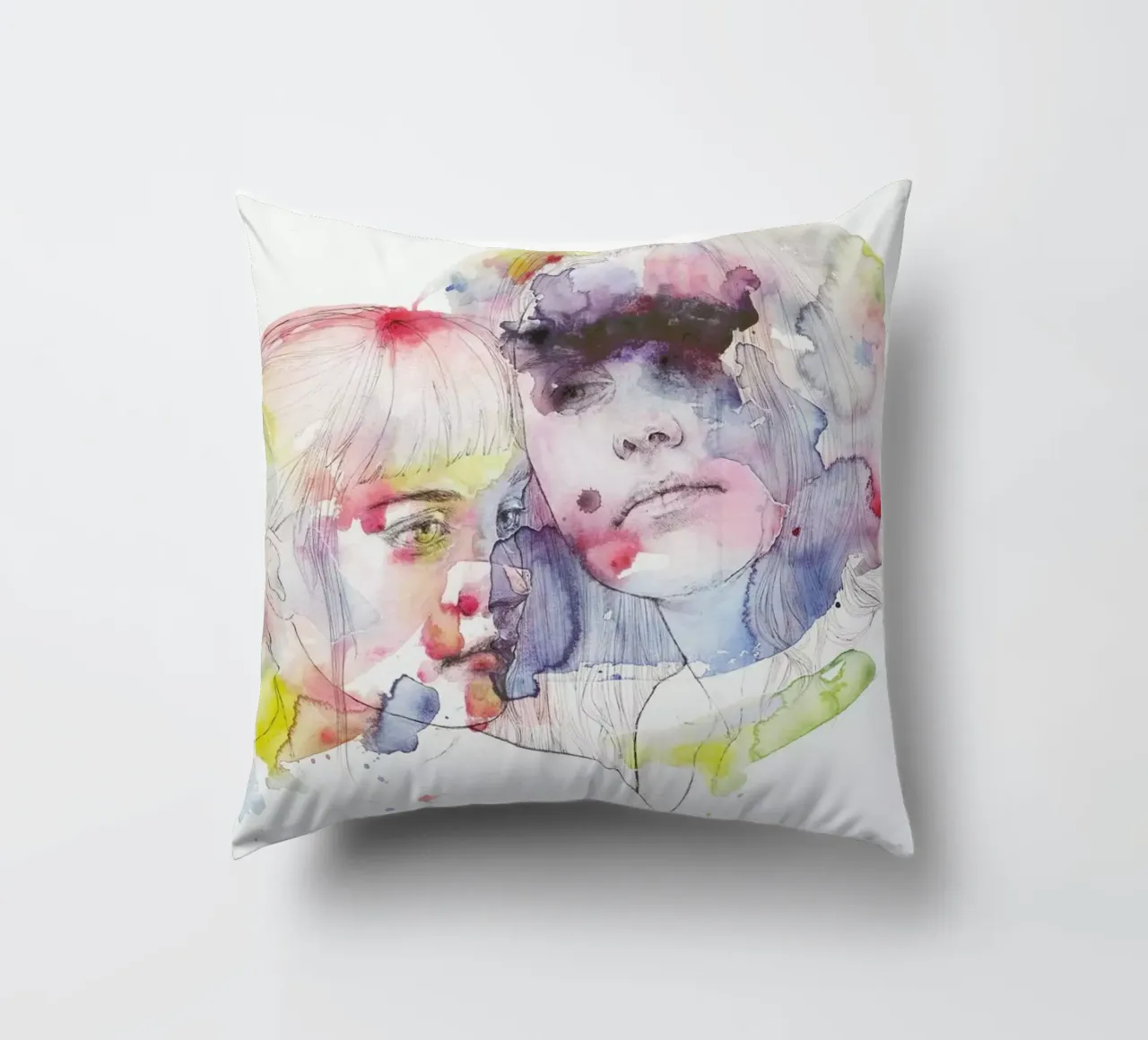 Looking for You on My Color Wave cuscino da agnes-cecile