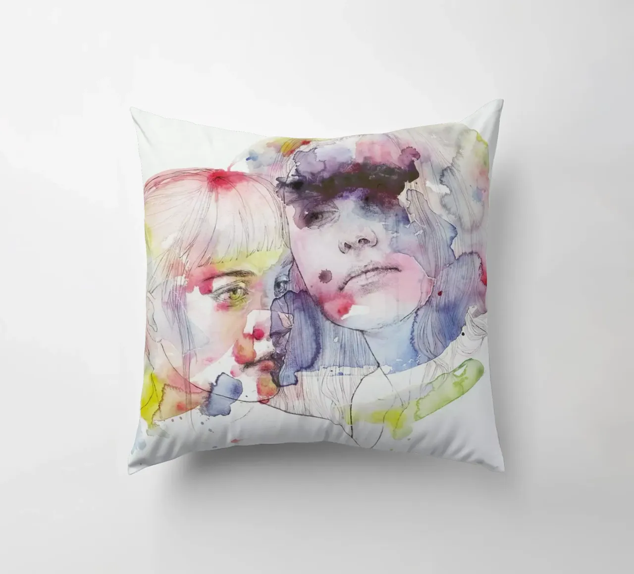 Looking for You on My Color Wave cuscino da agnes-cecile