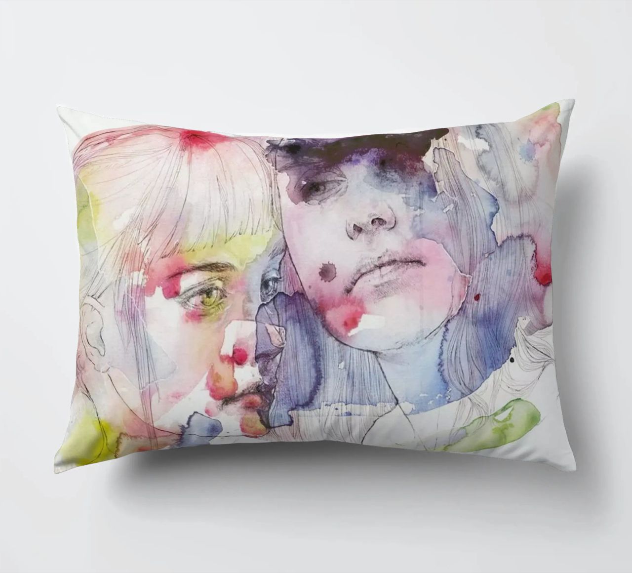 Looking for You on My Color Wave cuscino da agnes-cecile