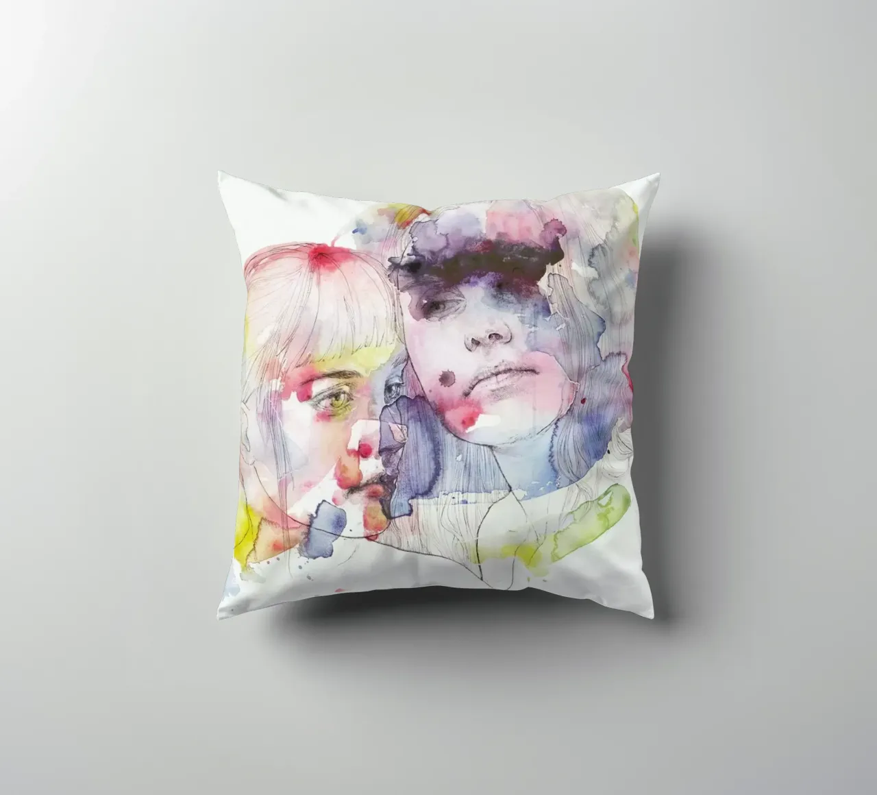 Looking for You on My Color Wave cuscino da agnes-cecile