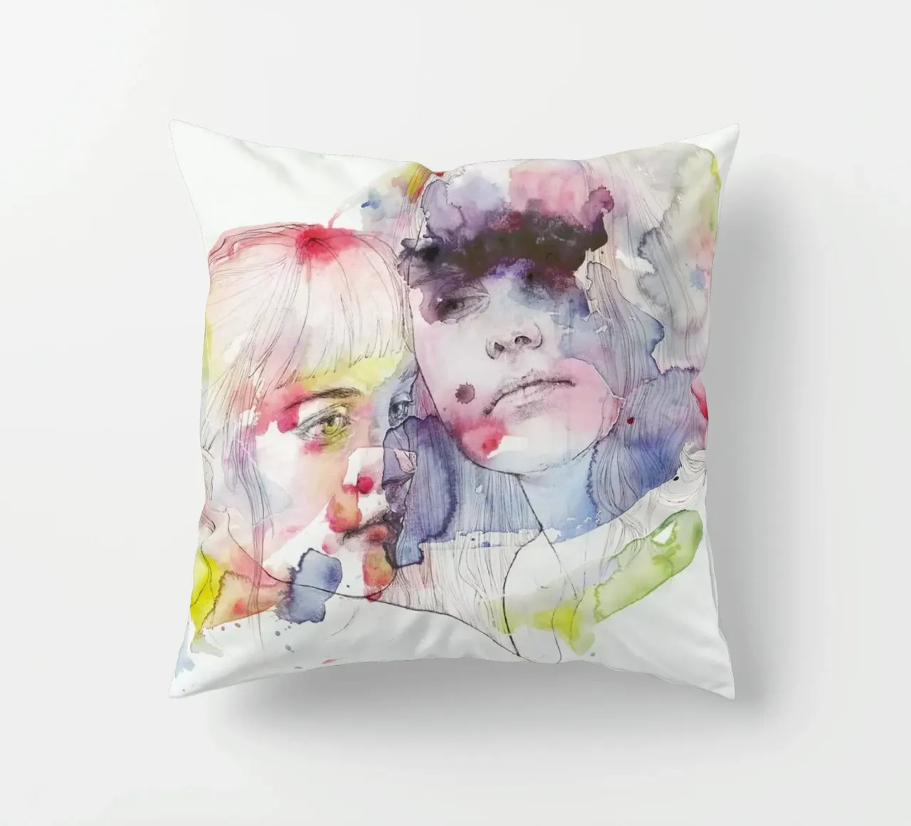 Looking for You on My Color Wave cuscino da agnes-cecile