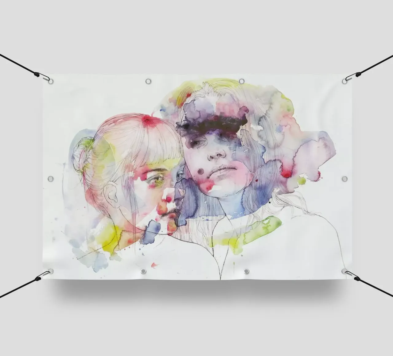 Looking for You on My Color Wave telo in pvc da agnes-cecile