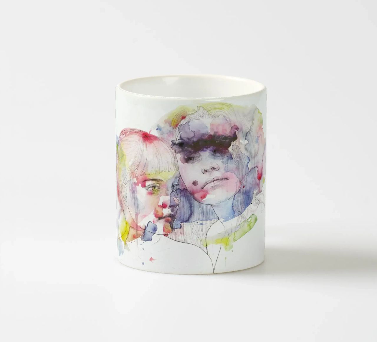 Looking for You on My Color Wave tazza in ceramica da agnes-cecile