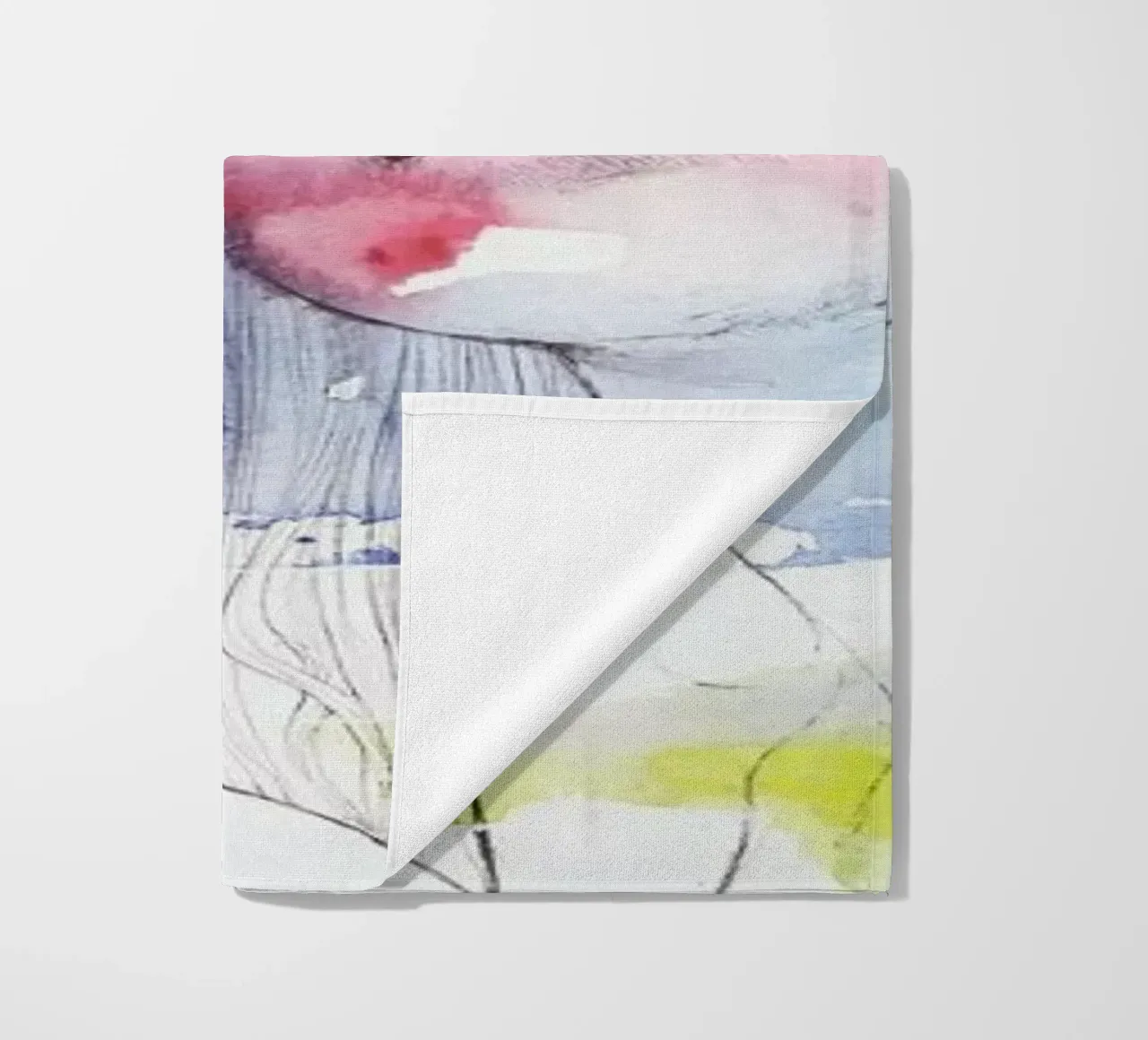 Looking for You on My Color Wave beach towel by agnes-cecile