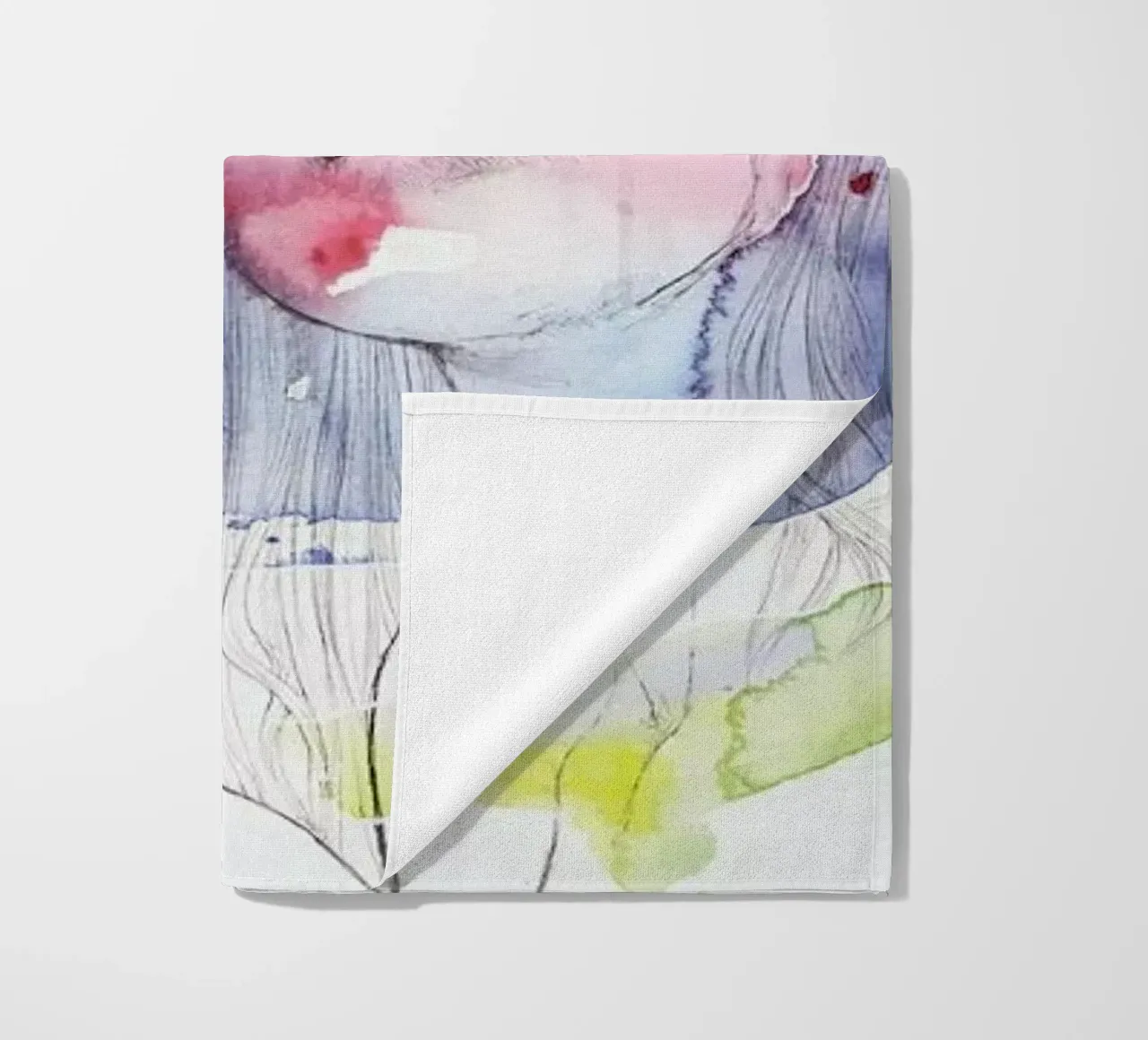 Looking for You on My Color Wave beach towel by agnes-cecile