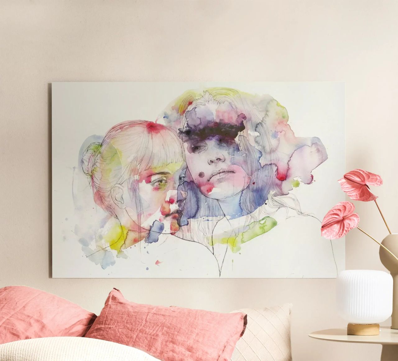 Looking for You on My Color Wave alluminio dibond da agnes-cecile