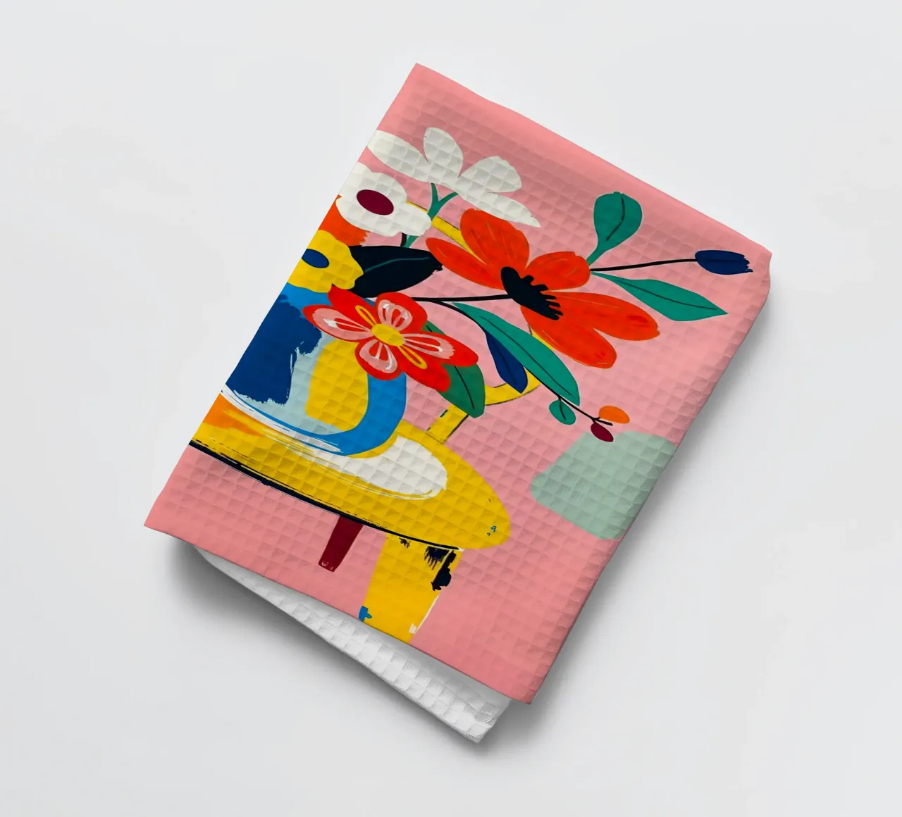 FIORI SU SEDIA canovaccio da cucina da ARTOMATIC