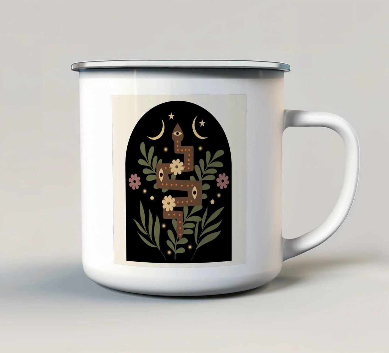 Serpent II tazza in smalto da Dharma