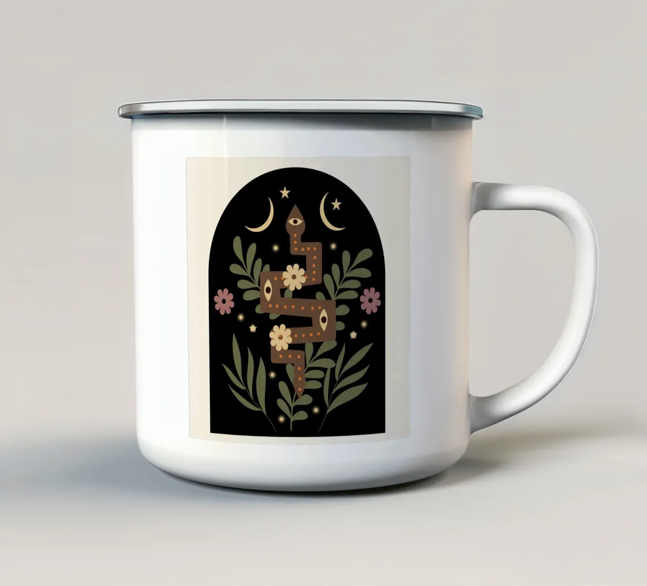 Serpent II taza de esmalte de Dharma