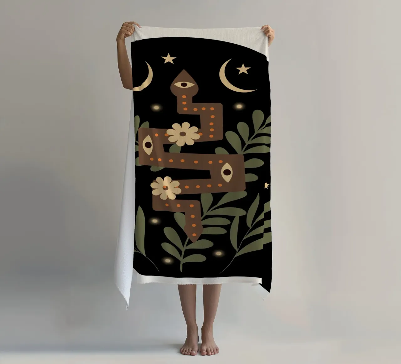 Serpent II beach towel by Dharma