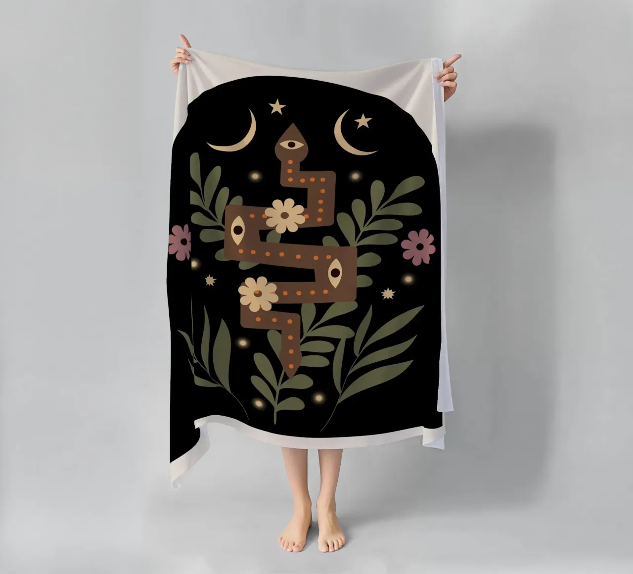 Serpent II beach towel by Dharma