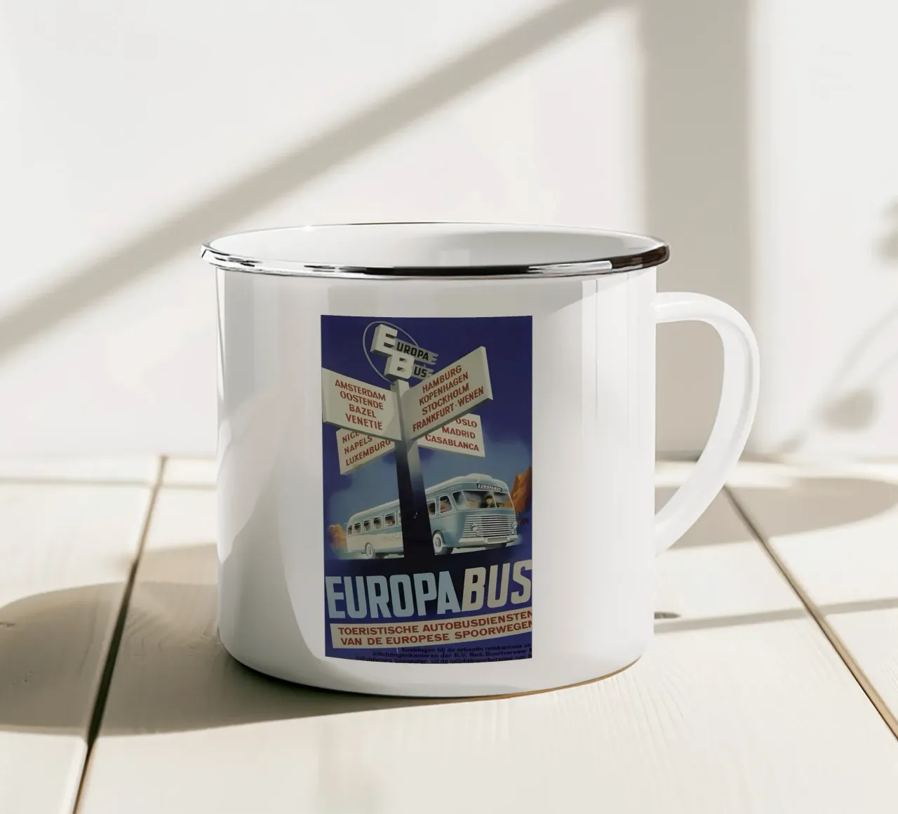 Autobus Europa tazza in smalto da mazzihanq