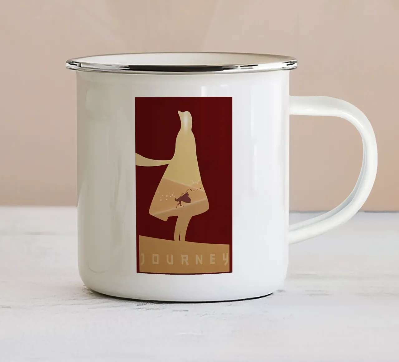 viaje taza de esmalte de mitom