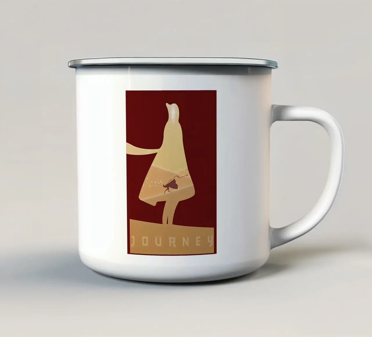 viaje taza de esmalte de mitom