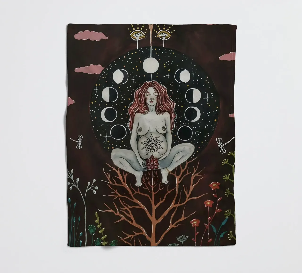 Mutter Erde Fleecedecke von mitaco