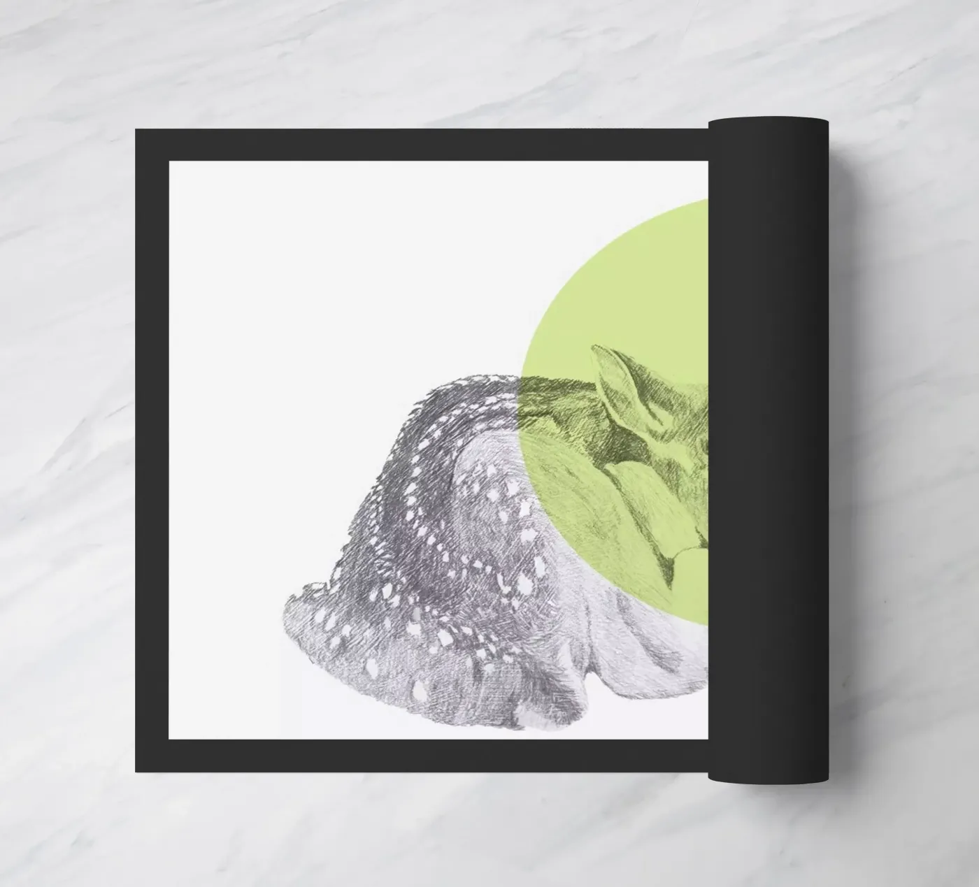 Sleeping Deer deurmat van Morgan Kendall