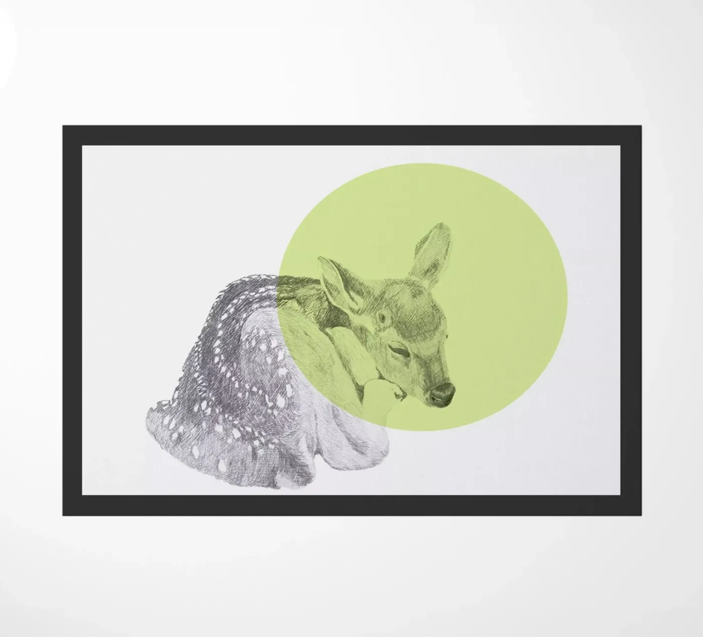 Sleeping Deer deurmat van Morgan Kendall