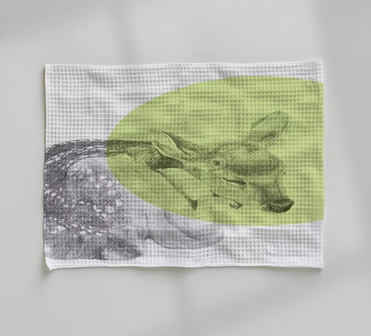 Sleeping Deer canovaccio da cucina da Morgan Kendall