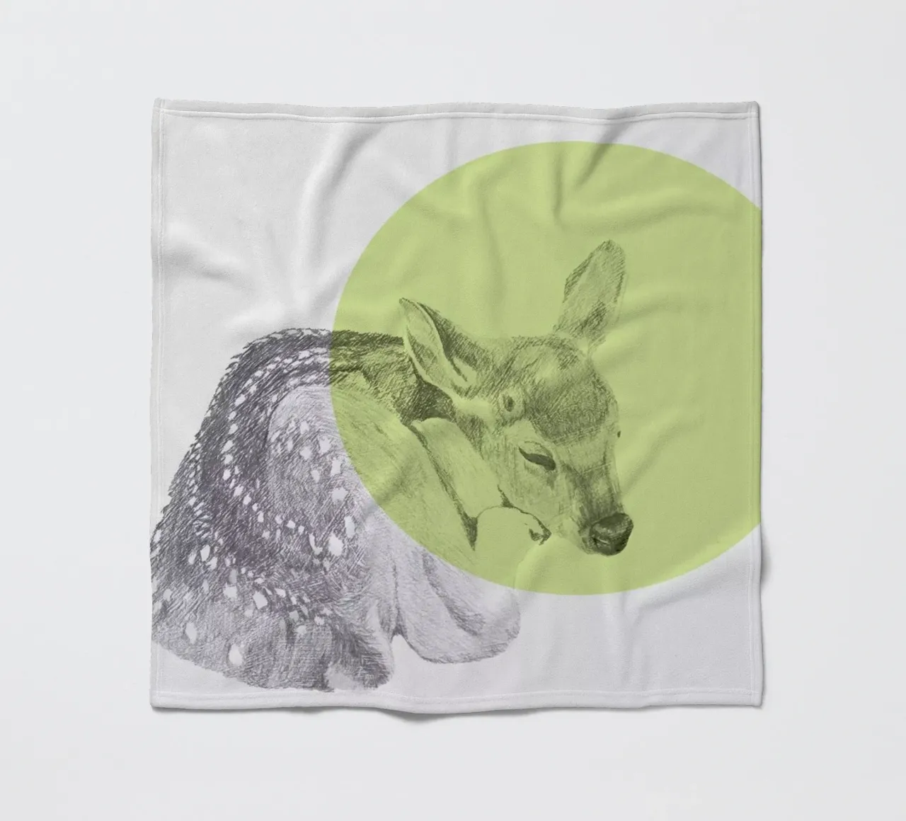 Sleeping Deer coperta in pile da Morgan Kendall